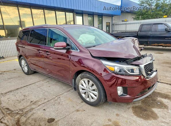 KNDMC5C15H6281814 2017 KIA SEDONA Brown Delantero derecho