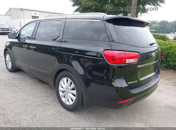KNDMC5C16G6148025 2016 KIA SEDONA Черный Задняя левая четверть