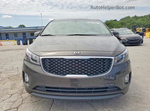 KNDMC5C16H6326470 2017 KIA SEDONA Brown Front view