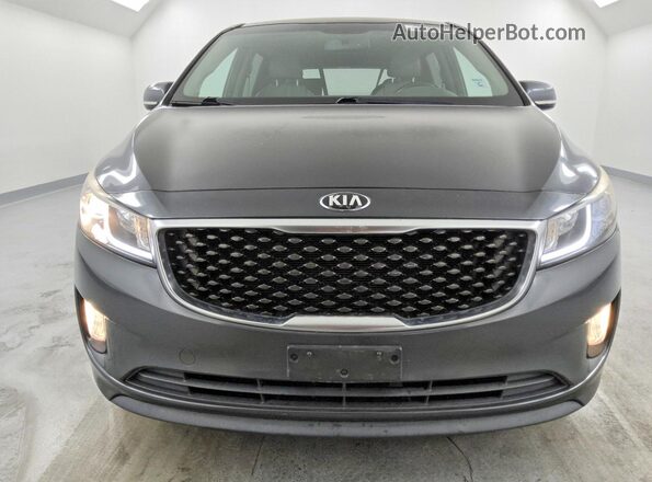 KNDMC5C18G6207432 2016 KIA SEDONA Charcoal Widok z przodu