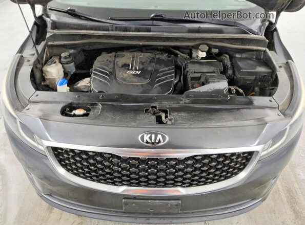 KNDMC5C18G6207432 2016 KIA SEDONA Charcoal Widok komory silnika