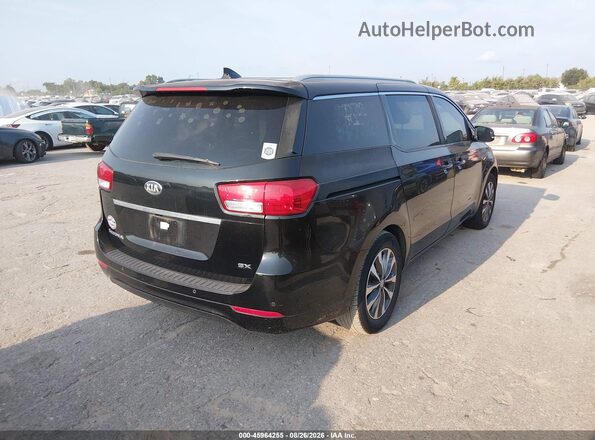 KNDMC5C1XG6175017 2016 KIA SEDONA Black Tył prawy