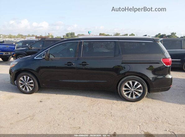 KNDMC5C1XG6175017 2016 KIA SEDONA Black Widok wnętrza 360 stopni