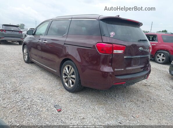 KNDME5C10H6271962 2017 KIA SEDONA Burgundy უკანა მარცხენა
