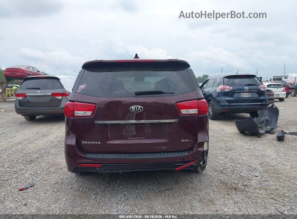 KNDME5C10H6271962 2017 KIA SEDONA Burgundy 