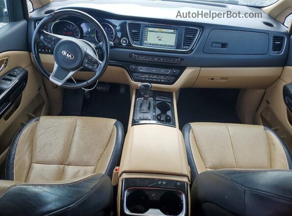 KNDME5C11G6171450 2016 KIA SEDONA Black Вид панелі приладів
