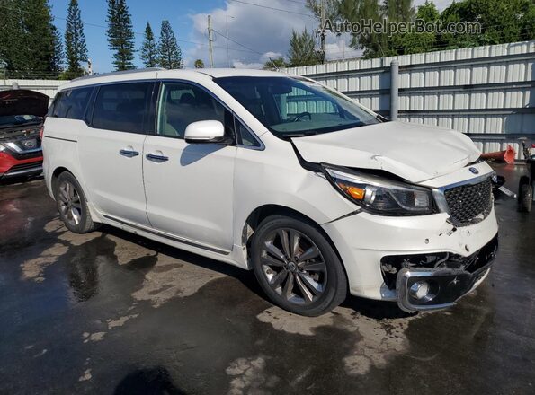 KNDME5C13H6282633 2017 KIA SEDONA White Przód prawy
