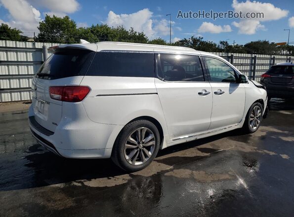 KNDME5C13H6282633 2017 KIA SEDONA White Tył prawy