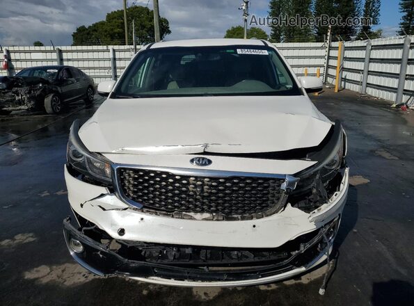 KNDME5C13H6282633 2017 KIA SEDONA White Widok z przodu