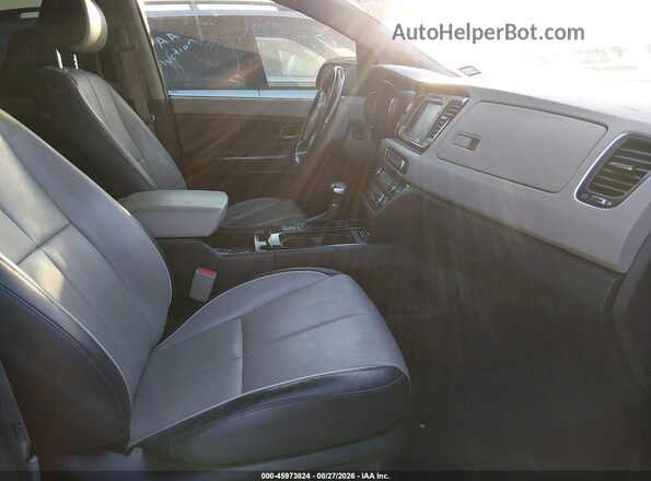 KNDME5C14J6376431 2018 KIA SEDONA Blue Widok wnętrza z przodu
