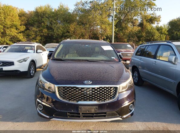KNDME5C14J6376431 2018 KIA SEDONA Blue Widok z przodu