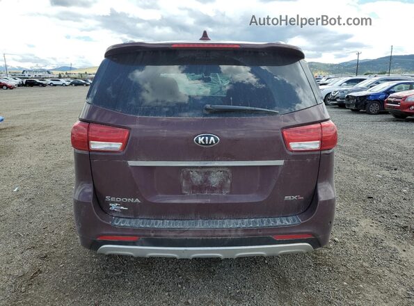 KNDME5C14J6400694 2018 KIA SEDONA Burgundy Widok z tyłu