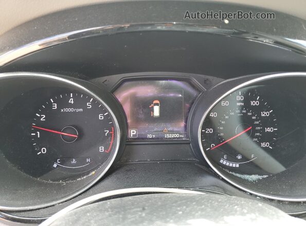 KNDME5C14J6400694 2018 KIA SEDONA Burgundy Widok zestawu wskaźników