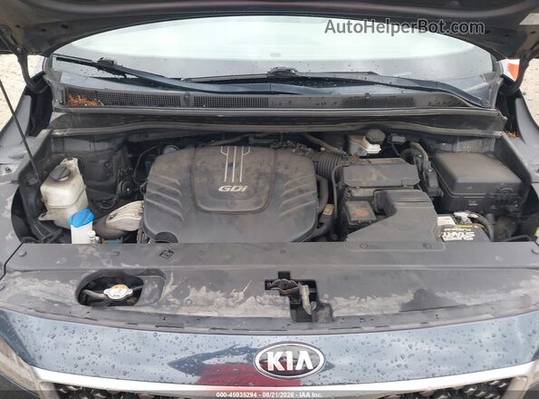 KNDME5C16G6112135 2016 KIA SEDONA Dark Blue Вид салона спереди