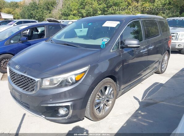 KNDME5C19G6142679 2016 KIA SEDONA Gray Front left