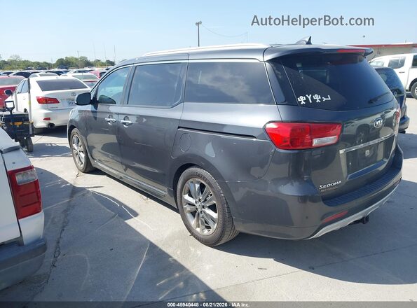 KNDME5C19G6142679 2016 KIA SEDONA Gray Rear left