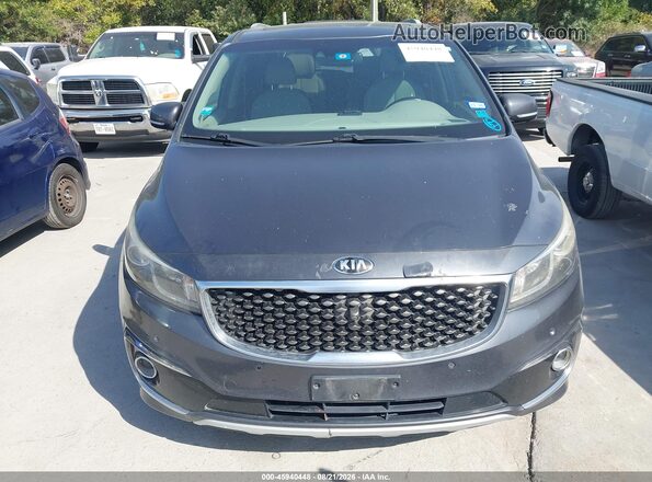 KNDME5C19G6142679 2016 KIA SEDONA Gray Instrument cluster view