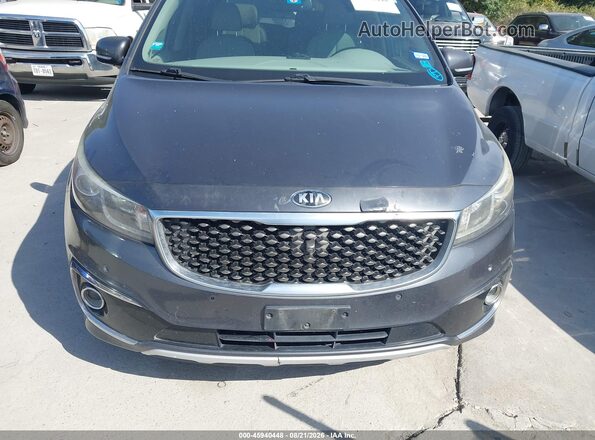 KNDME5C19G6142679 2016 KIA SEDONA Gray Front view