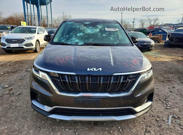 KNDNB4H33R6401199 2024 KIA CARNIVAL Charcoal Front view