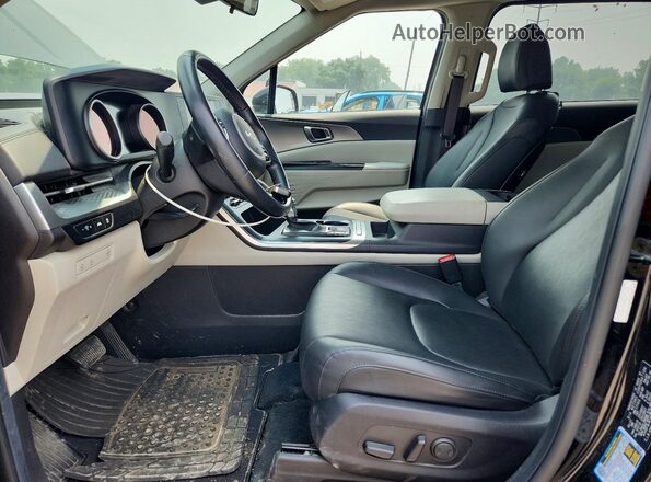 KNDNB4H34N6091638 2022 KIA CARNIVAL Black წინა სალონის ხედი