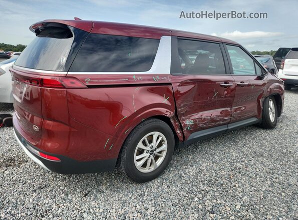 KNDNB4H35N6132505 2022 KIA CARNIVAL Бордовый Задняя правая четверть
