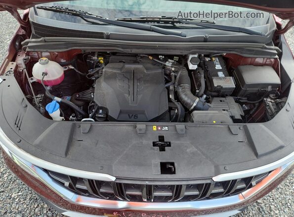 KNDNB4H35N6132505 2022 KIA CARNIVAL Бордовый Вид подкапотного пространства