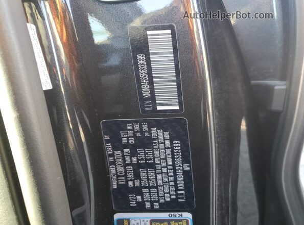 KNDNB4H35R6323699 2024 KIA CARNIVAL Угольный Вид наклейки с VIN-кодом