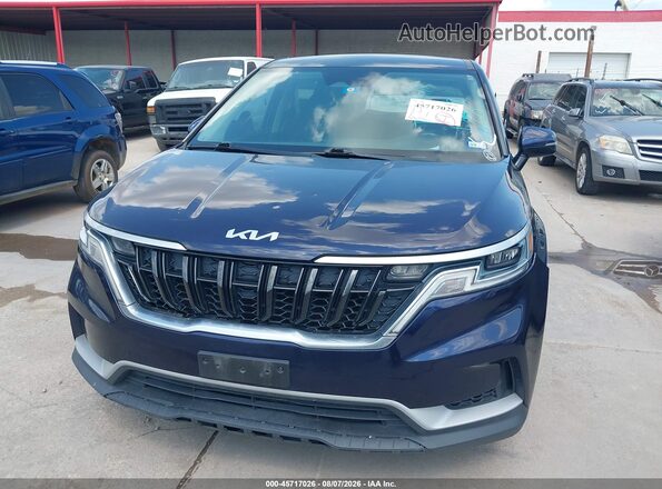 KNDNB4H39N6136038 2022 KIA CARNIVAL MPV Blue Սարքավորումների վահանակի տեսք
