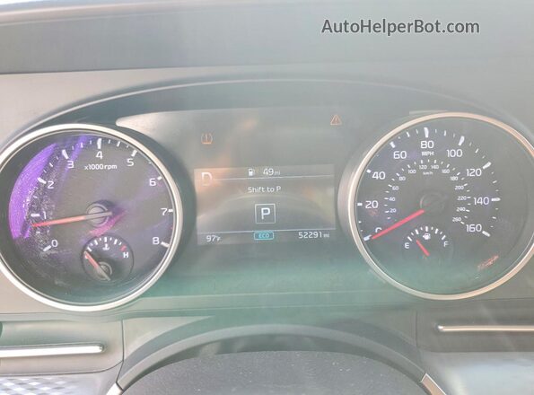 KNDNB4H39P6192841 2023 KIA CARNIVAL White Вид щитка приладів