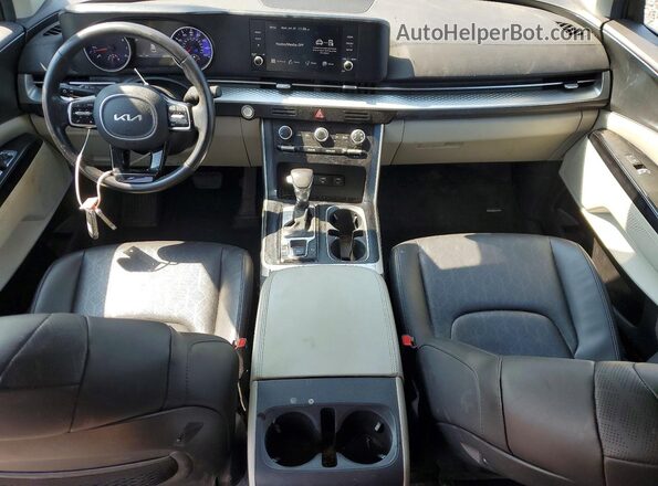 KNDNB4H39R6396607 2024 KIA CARNIVAL Blue Вид панелі приладів