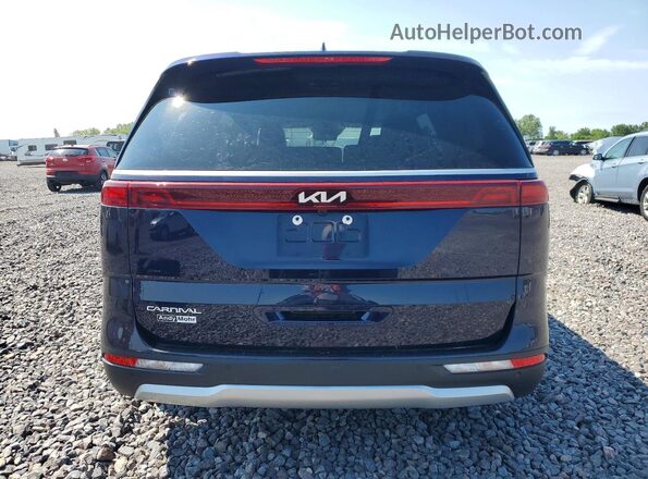 KNDNB4H39R6396607 2024 KIA CARNIVAL Blue Вид ззаду