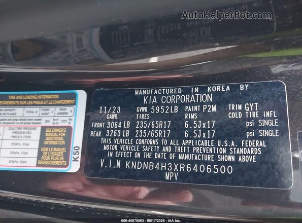 KNDNB4H3XR6406500 2024 KIA CARNIVAL MPV Gray ძრავის განყოფილების ხედი