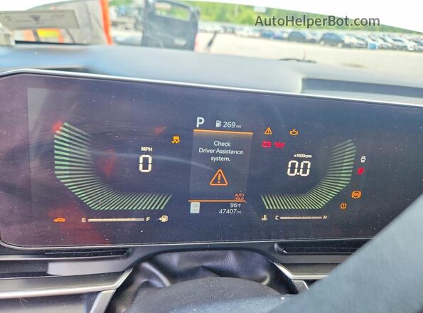 KNDNB5K38S6482091 2025 KIA CARNIVAL White Instrument cluster view
