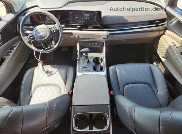 KNDNB5K3XS6550309 2025 KIA CARNIVAL Gray Dashboard view