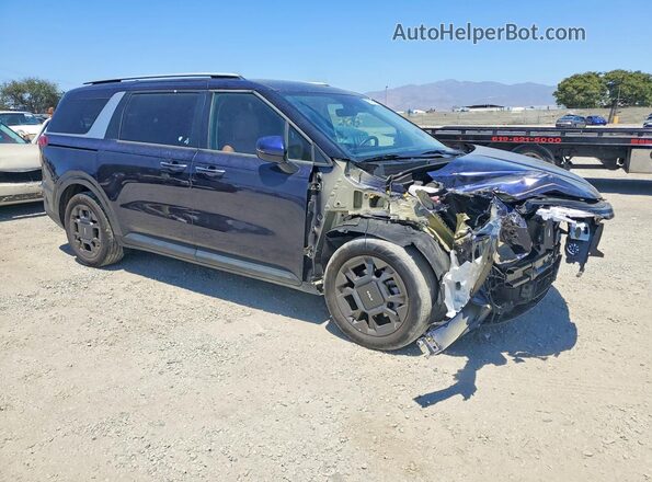 KNDNC5KA2S6037485 2025 KIA CARNIVAL Синий Передняя правая четверть