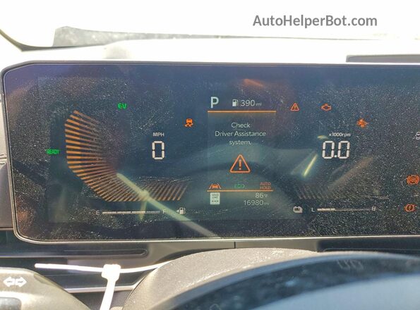 KNDNC5KA2S6037485 2025 KIA CARNIVAL Синий Вид щитка приборов