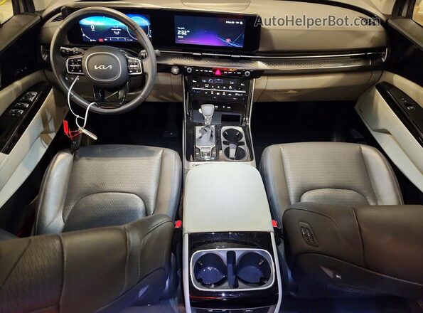 KNDNE5H34R6384099 2024 KIA CARNIVAL Gray წინა პანელის ხედი