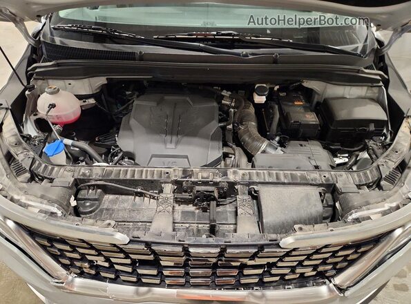 KNDNE5H34R6384099 2024 KIA CARNIVAL Gray ძრავის განყოფილების ხედი