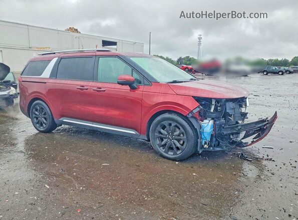 KNDNE5H35N6083285 2022 KIA CARNIVAL Red Delantero derecho