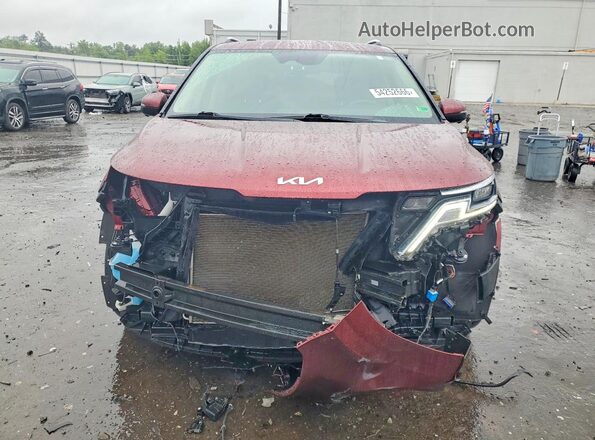 KNDNE5H35N6083285 2022 KIA CARNIVAL Red Vista frontal