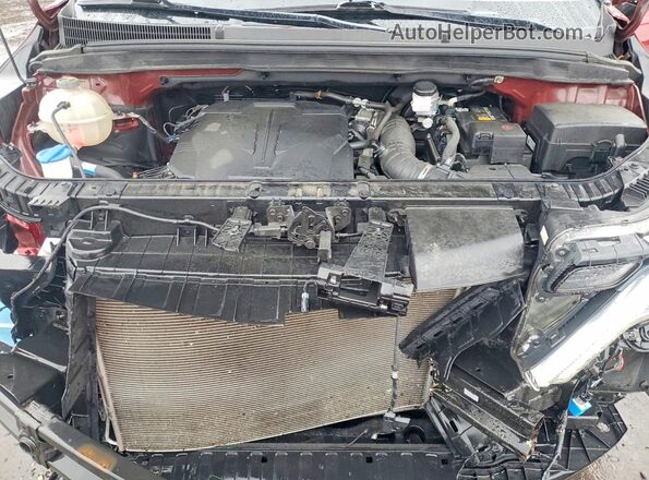 KNDNE5H35N6083285 2022 KIA CARNIVAL Red Vista del compartimento del motor