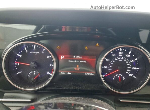 KNDNE5H35N6083285 2022 KIA CARNIVAL Red Vista del cuadro de instrumentos