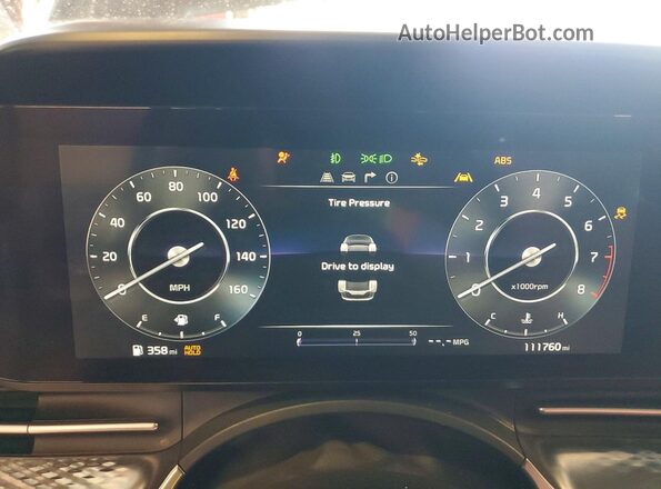 KNDNE5H36N6080556 2022 KIA CARNIVAL Черный Вид щитка приборов