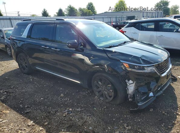 KNDNE5H37R6351985 2024 KIA CARNIVAL Black Front right
