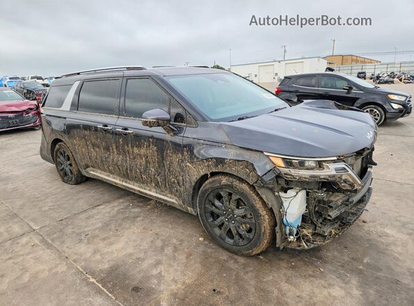 KNDNE5H37R6368446 2024 KIA CARNIVAL Угольный Передняя правая четверть