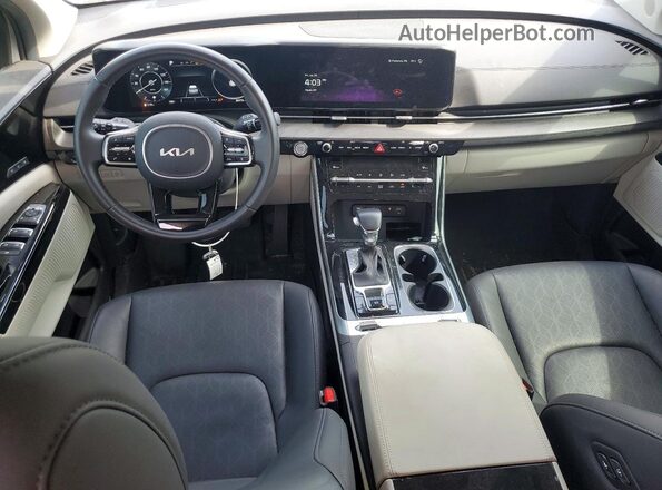 KNDNE5H3XR6350555 2024 KIA CARNIVAL Gray წინა პანელის ხედი