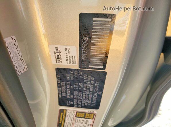 KNDNE5KA2S6078838 2025 KIA CARNIVAL Silver Vista de la etiqueta del VIN