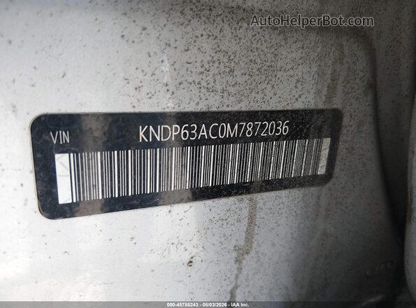 KNDP63AC0M7872036 2021 KIA SPORTAGE Silver ძრავის განყოფილების ხედი