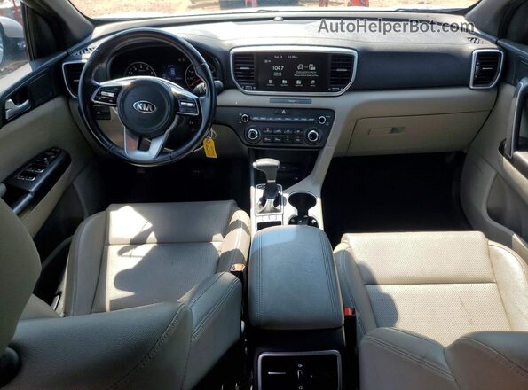 KNDP63AC0M7906668 2021 KIA SPORTAGE Silver Առջևի վահանակի տեսք