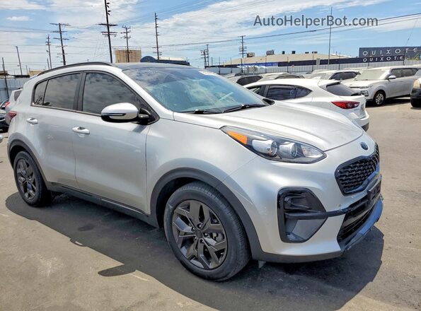 KNDP63AC1M7936469 2021 KIA SPORTAGE Silver Front right